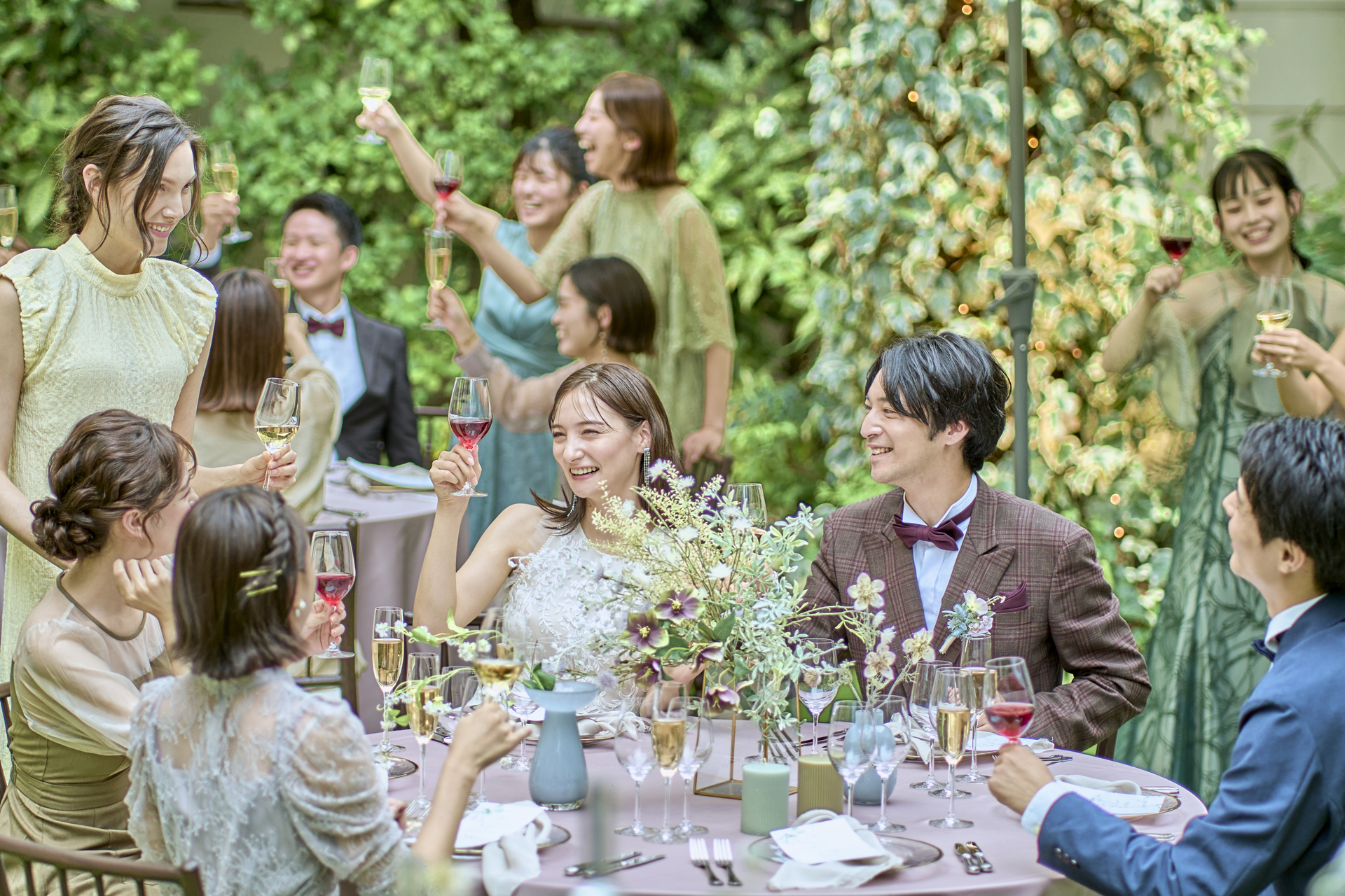 友人たちといつもの距離で会話を楽しみながら過ごせる