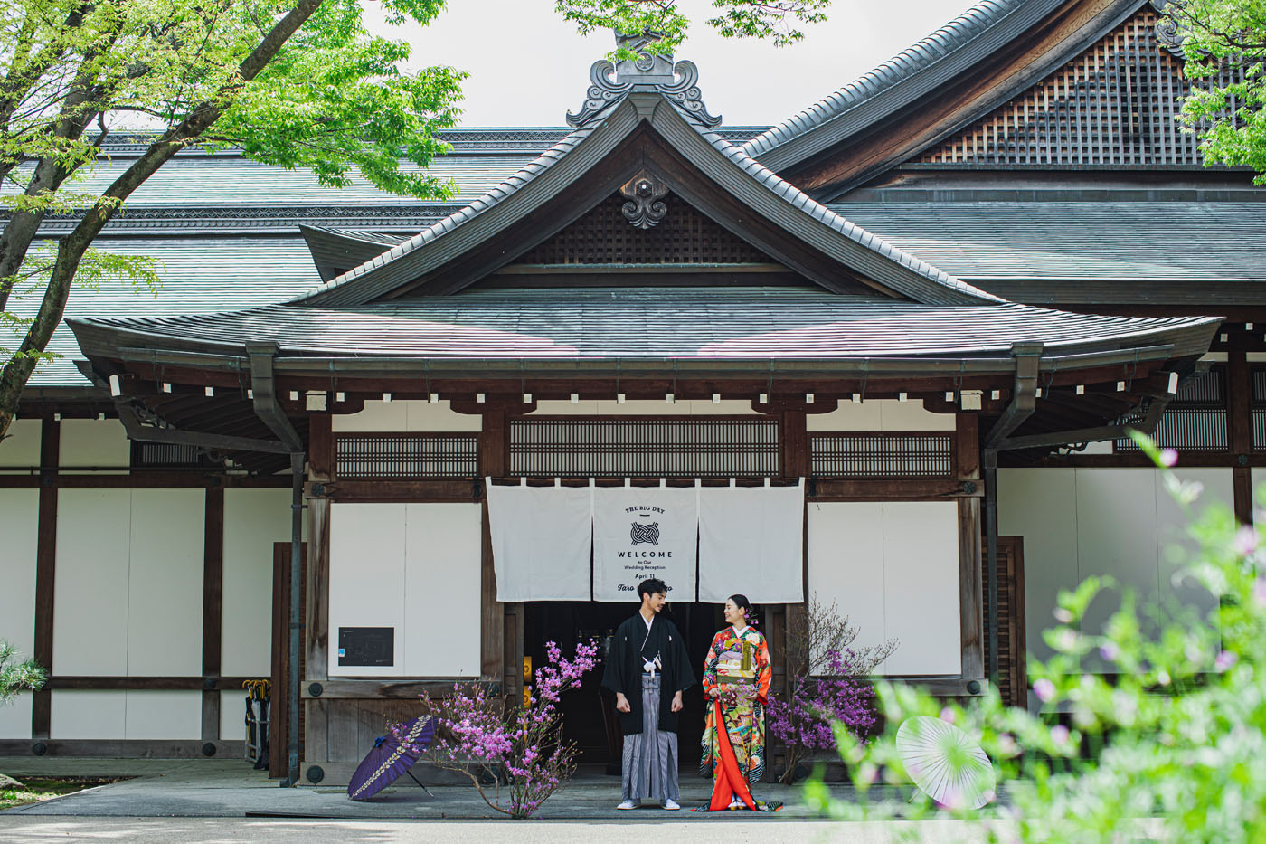 大阪城を望む西の丸庭園・歴史の大舞台がふたりにとってのはじまりの場所に